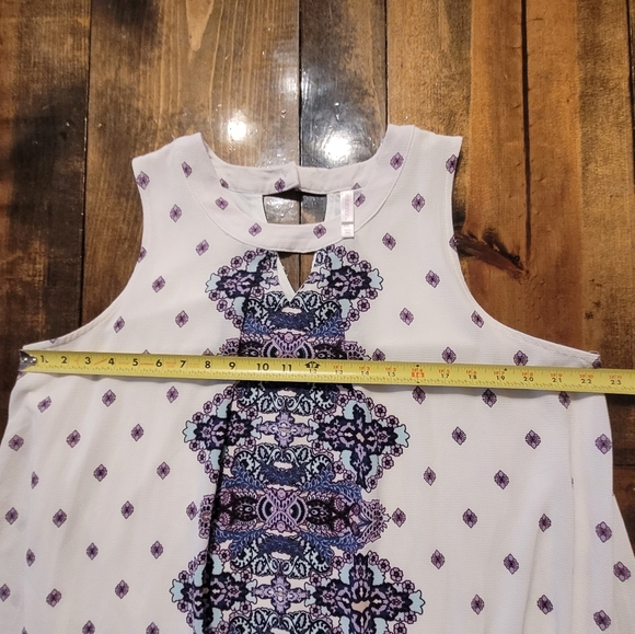 Xhilaration Sleeveless Dress White, Purple - XXL - Picture 6 of 10